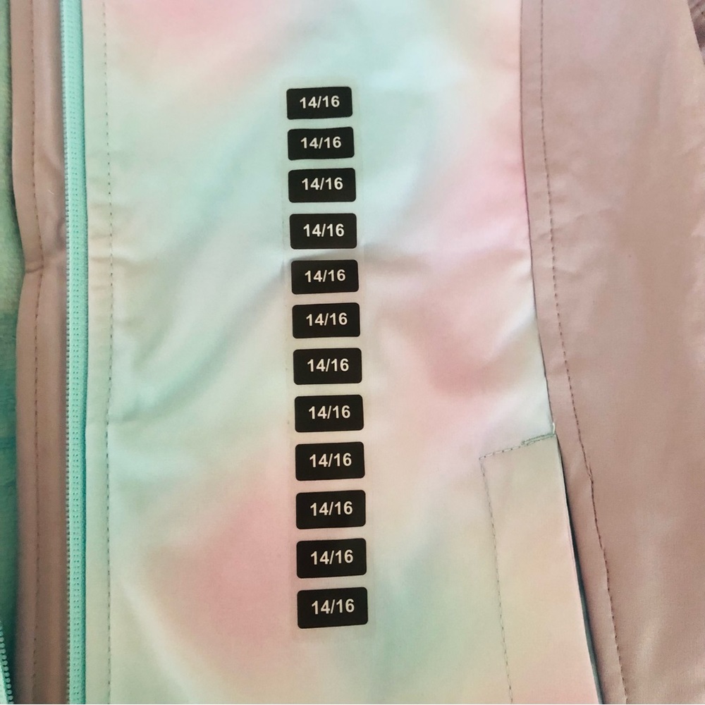NWT New Girls Free Country Super SoftShel, color mint/purple print - Picture 9 of 16